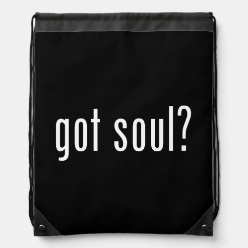 got soul drawstring bag