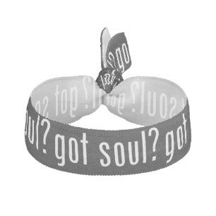 got soul? elastic hair tie