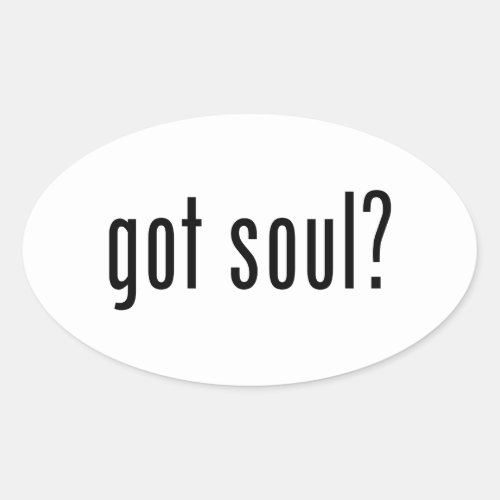 got soul oval sticker