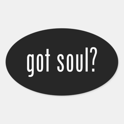 got soul oval sticker