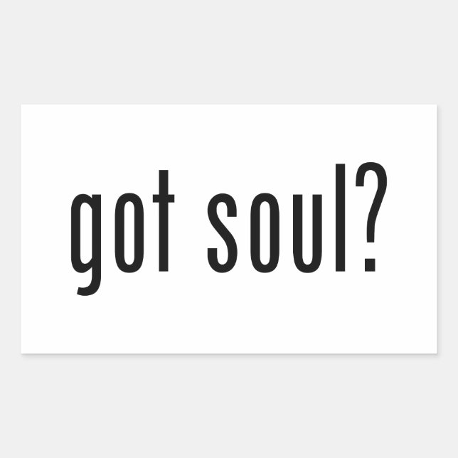 got soul? rectangular sticker (Front)