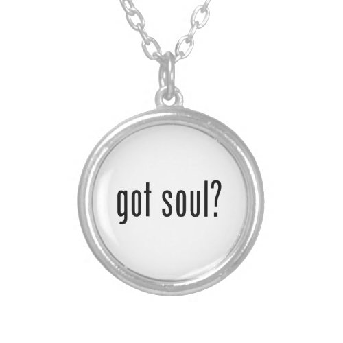 got soul silver plated necklace