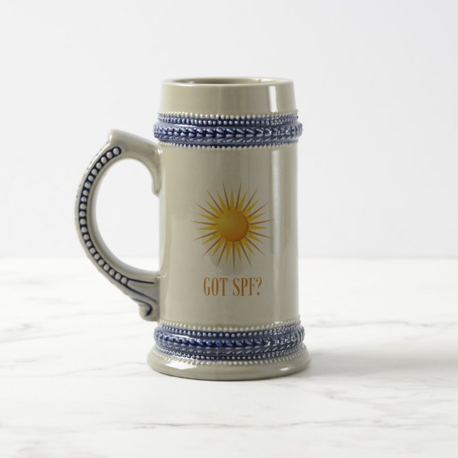 Got SPF? Beer Stein (Left)