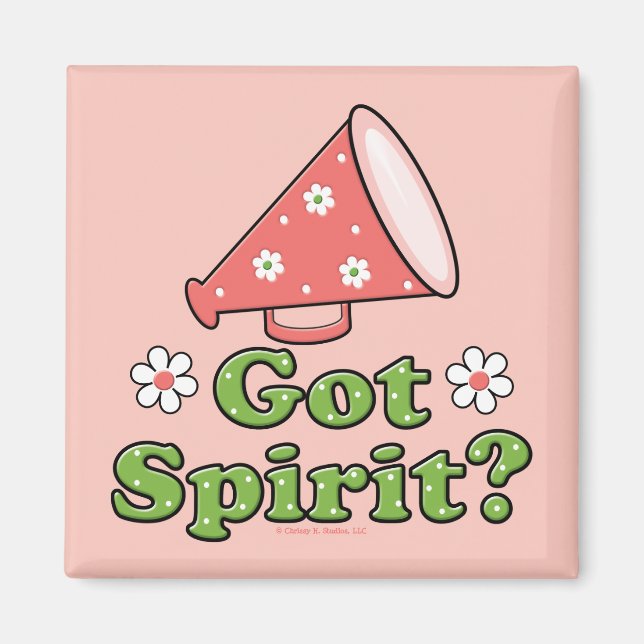 Got Spirit? Cheerleader Magnet (Front)