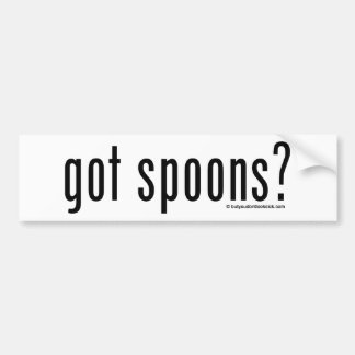 Got Spoons? Bumper Sticker