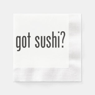 got sushi paper napkins