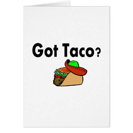 Got Taco Taco Cards (Front)