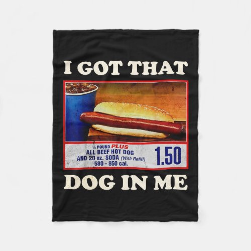 Got That Dog In Me Funny Combo 4th Of July Vintage Fleece Blanket
