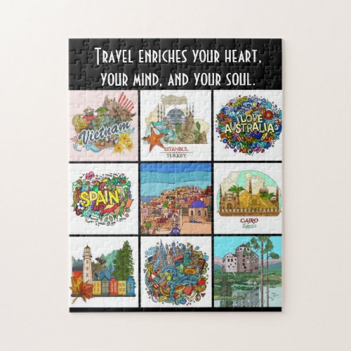 Got the Travel Bug World Traveler Jigsaw Puzzle