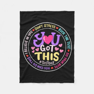 Got This Don#39; #39;t Stress Do Your Best Motivat Fleece Blanket