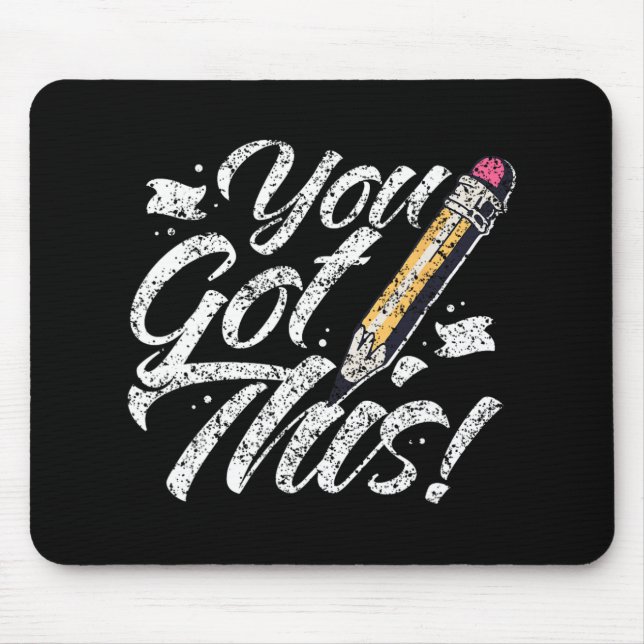 Got This Exam Teacher Test Day Score Testing  Mouse Pad (Front)