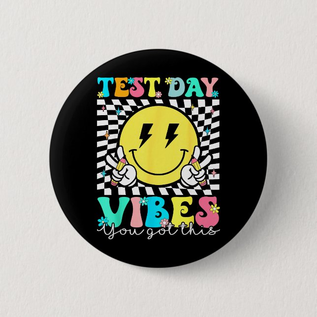 Got This Test Day State Testing Teacher Staar Test Button (Front)