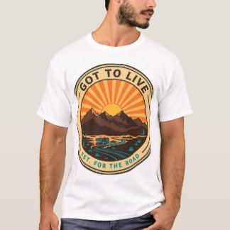 Got To Live Desert Sunset Badge T-Shirt
