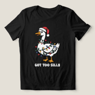 Got Too Silly Christmas Funny Santa Humor Tri-Blend Shirt