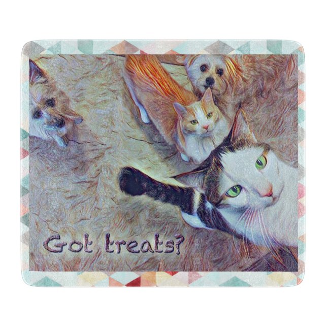 Got Treats? Small 6 x 7 Cutting Board (Front)