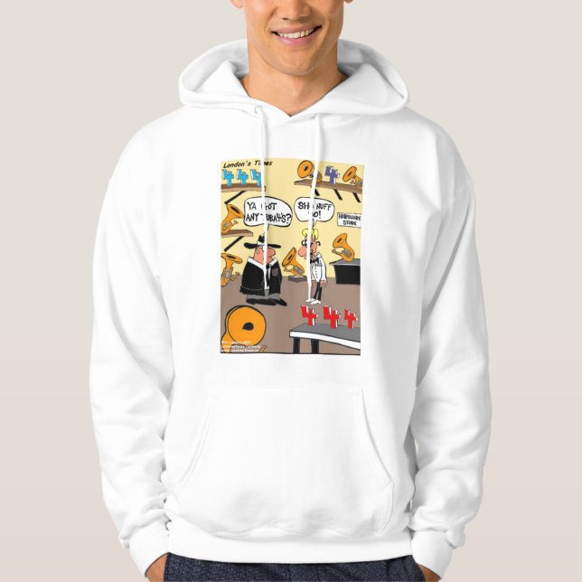Got Tuba 4's? Funny Cartoon Hoodie by Rick London (Front)