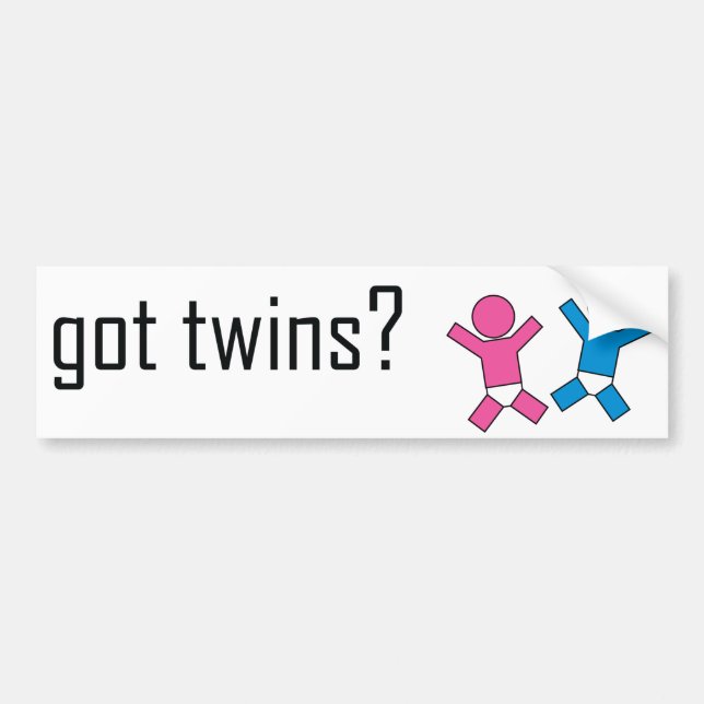 Got Twins? Bumper Sticker (Front)
