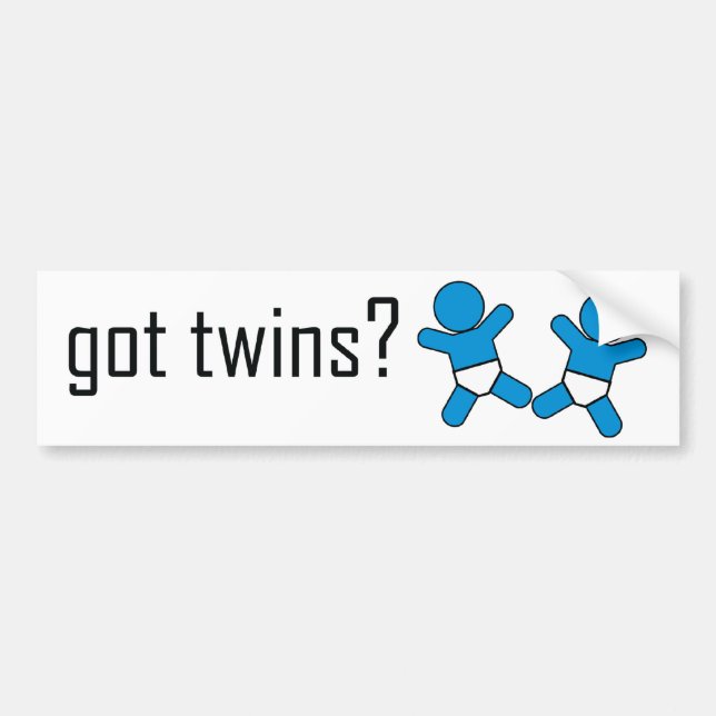 got twins bumper sticker! bumper sticker (Front)