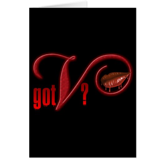 Got V - Vampire Blood Cards (Front)