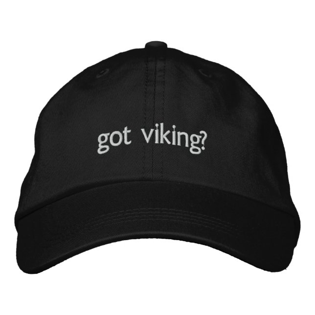 got viking? embroidered baseball hat (Front)