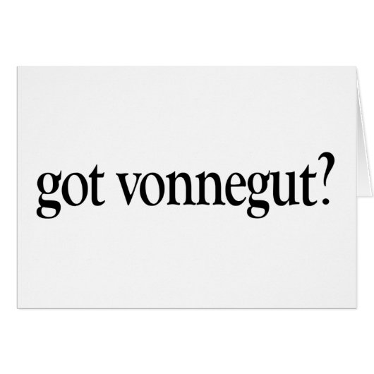 Got Vonnegut Cards (Front Horizontal)