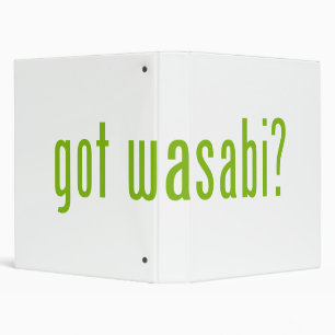 got wasabi? 3 ring binder