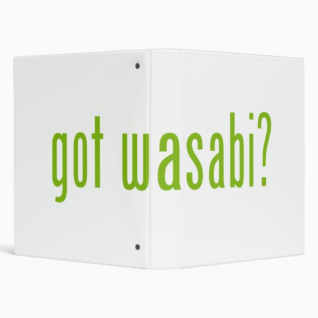 got wasabi? 3 ring binder (Background)