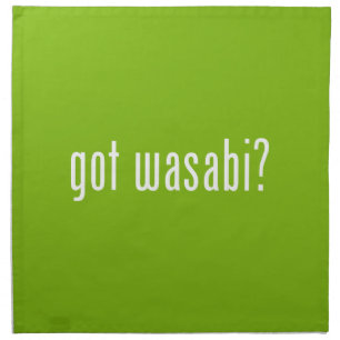 got wasabi? cloth napkin