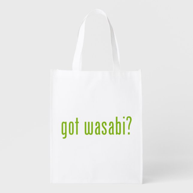 got wasabi? grocery bag (Front)