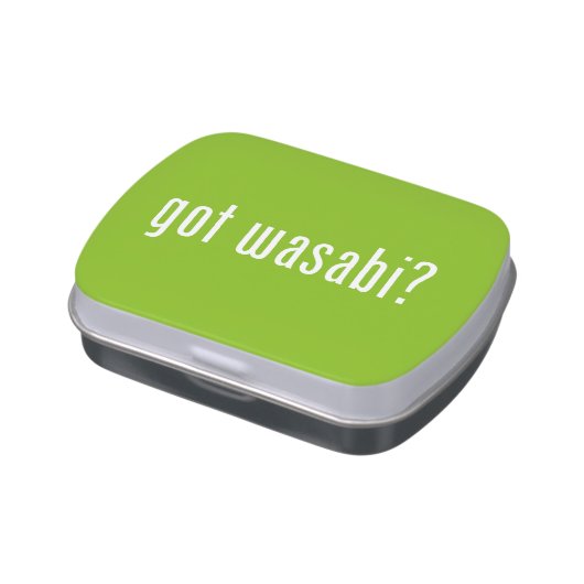 got wasabi? jelly belly candy tin (Side)