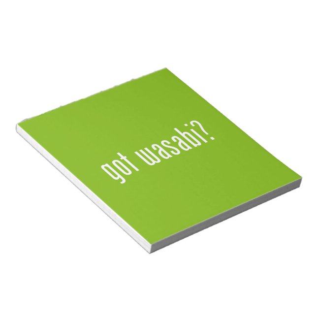 got wasabi? notepad (Angled)