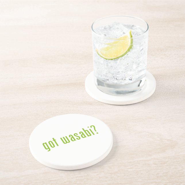 got wasabi? sandstone coaster (Side)