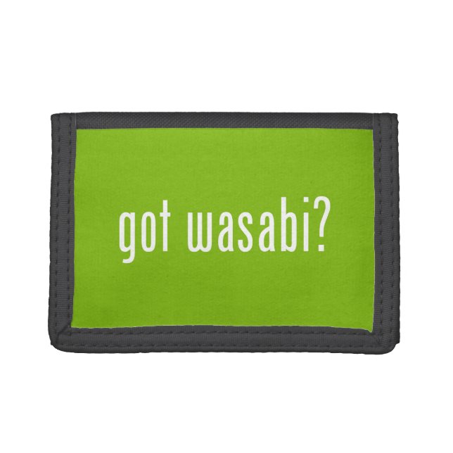 got wasabi? tri-fold wallet (Front)