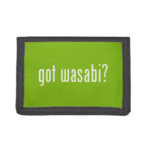 got wasabi? trifold wallet