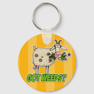 got weeds goat keychain