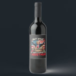 Got What I Wanted For Christmas Trump Santa Wine Label<br><div class="desc">Trump presidency,  2024 election,  Christmas lovers,  patriotic design,  American flag,  Santa hat,  Trump victory celebration.</div>