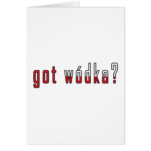 got wodka? Flag Cards (Front)