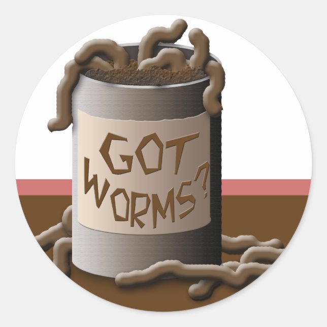 Got Worms? Classic Round Sticker (Front)