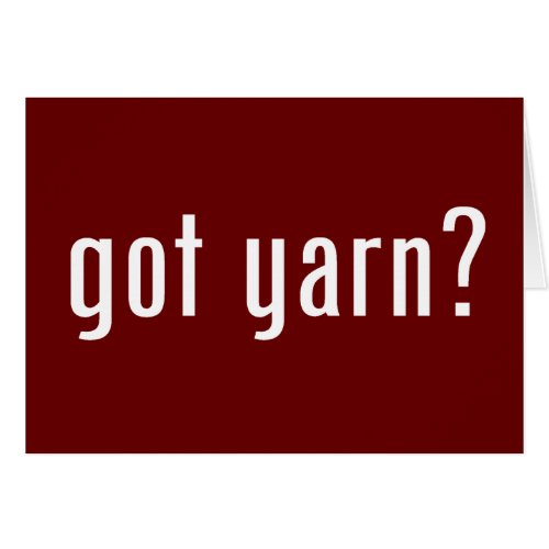 got yarn