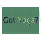 Got Yoga? (Front Horizontal)
