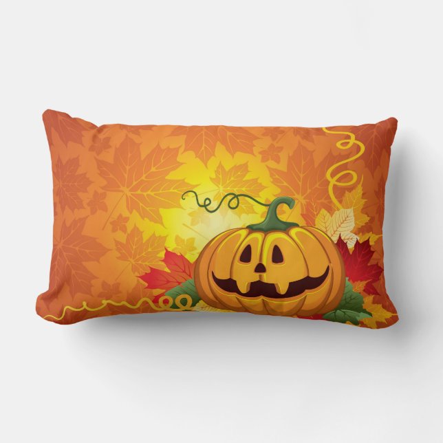 Got Your Back, Jack (O'Lantern)! Lumbar Pillow (Front)