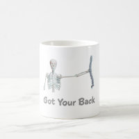 Got Your Back Skeleton Holding Spine