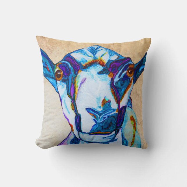 Got your goat! throw pillow (Front)