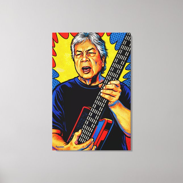 GOTAR-3_POP-ART MIDI GUITAR CANVAS PRINT (Front)