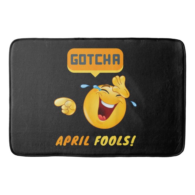 GOTCHA - April Fool's Day Funny Bath Mat (Front)