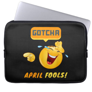 GOTCHA - April Fool's Day Funny Laptop Sleeve