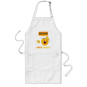 GOTCHA - April Fool's Day Funny Long Apron