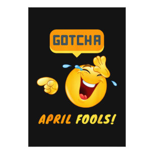 GOTCHA - April Fool's Day Funny Photo Print