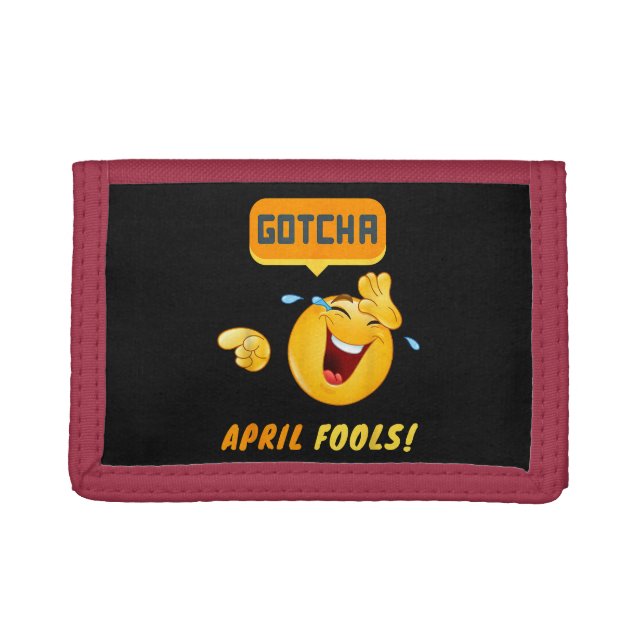 GOTCHA - April Fool's Day Funny Trifold Wallet (Front)