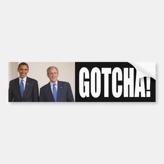 gotcha bumper sticker (Front)